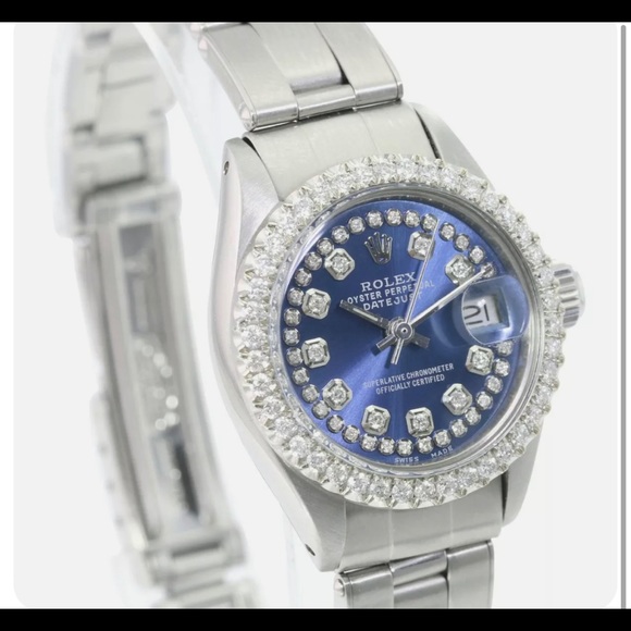 Rolex Datejust 26mm Diamond Dial Bezel Oyster Band natural VVS 1.15ct Diamonds. main image 6